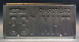 American Graffiti Milner's Deuce Coupe Metal Stamped Replica Prop License Plate