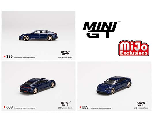 Mini GT Porsche Taycan Turbo S (Gentian Blue Metallic)