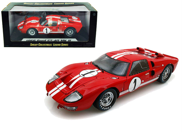 1:18 Scale Ford GT40 '66 LeMans Red  #1