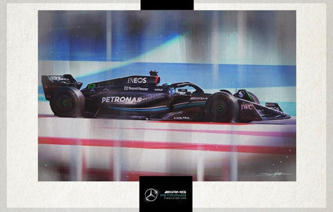 Jed Thomas- Mercedes Benz AMG F1 W14 # 63 George Russell (Side View)