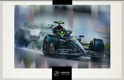 Jed Thomas- Mercedes Benz AMG F1 W14 # 44 Lewis Hamilton (Rain)