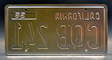 Stephen King’s Christine Metal Stamped Replica Prop License Plate