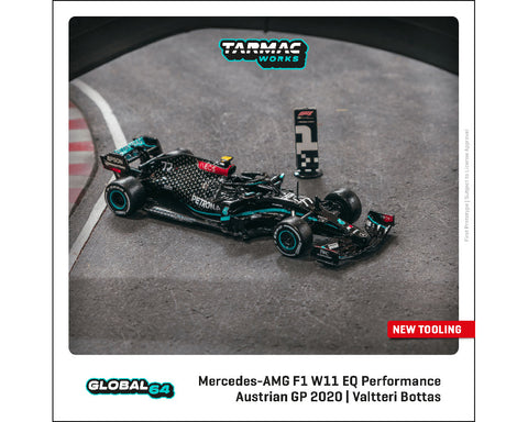 Tarmac Works 1:64 Mercedes-AMG F1 W11 EQ Performance Austrian Grand Prix 2020 Winner Valtteri Bottas