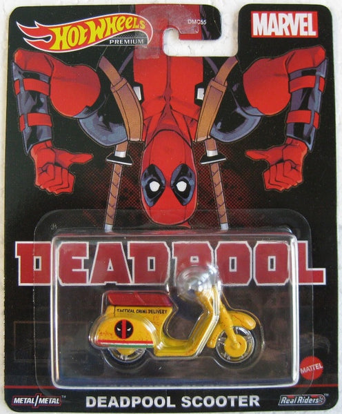 Hot Wheels Deadpool Yellow Scooter