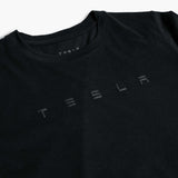 Tesla Women's Large Wordmark Short Sleeve Crew Neck Tee