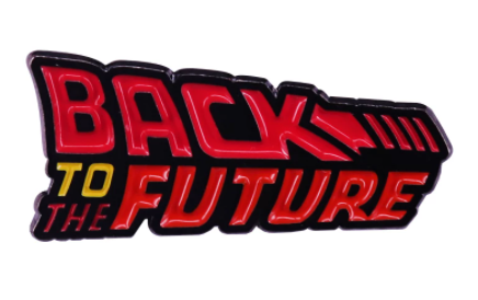 Back To The Future Logo Pin