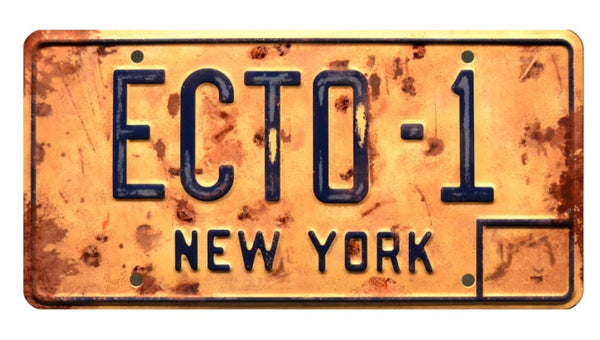 Ghostbusters 3 (2020) Distressed ECTO-1 License Plate