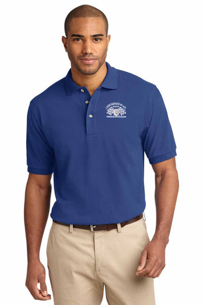 Heritage Series Checkered Flag Men's Blue Polo - CF200 Member Exclusive