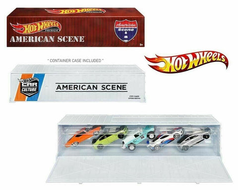 Hot Wheels 1:64 Car Culture Container Bundle 5 Cars - American Scene set