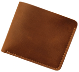 Leather Wallet with Zipper Coin Pocket