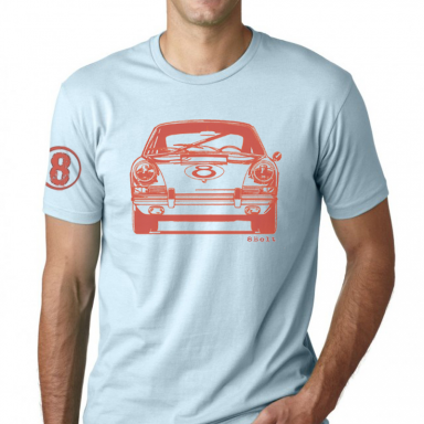 8 Bolt Front Blue T-Shirt