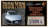 Iron Man Tony Stark's "STARK 11" License Plate